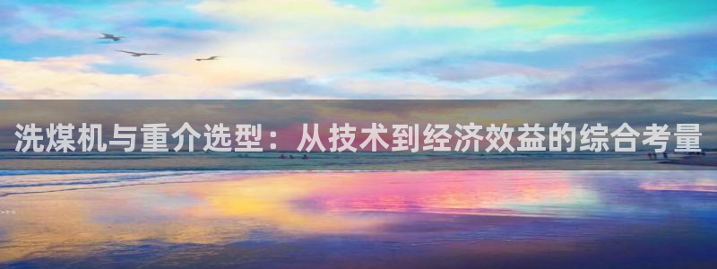 威九国际取款多到账：洗煤机与重介选型：从技术到经济效益的综合
