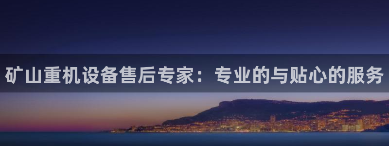 威九国际78m78：矿山重机设备售后专家：专业的与贴心的服务