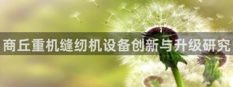 威九国际app网站安全吗：商丘重机缝纫机设备创新与升级研究