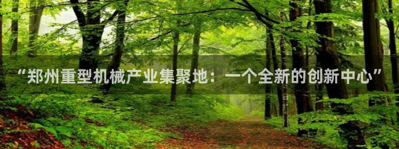 威九国际体育：“郑州重型机械产业集聚地：一个全新的创新中心”