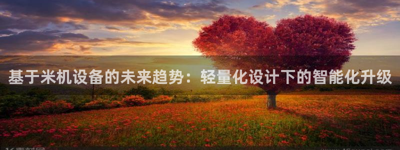 威九国际精彩推荐：基于米机设备的未来趋势：轻量化设计下的智能